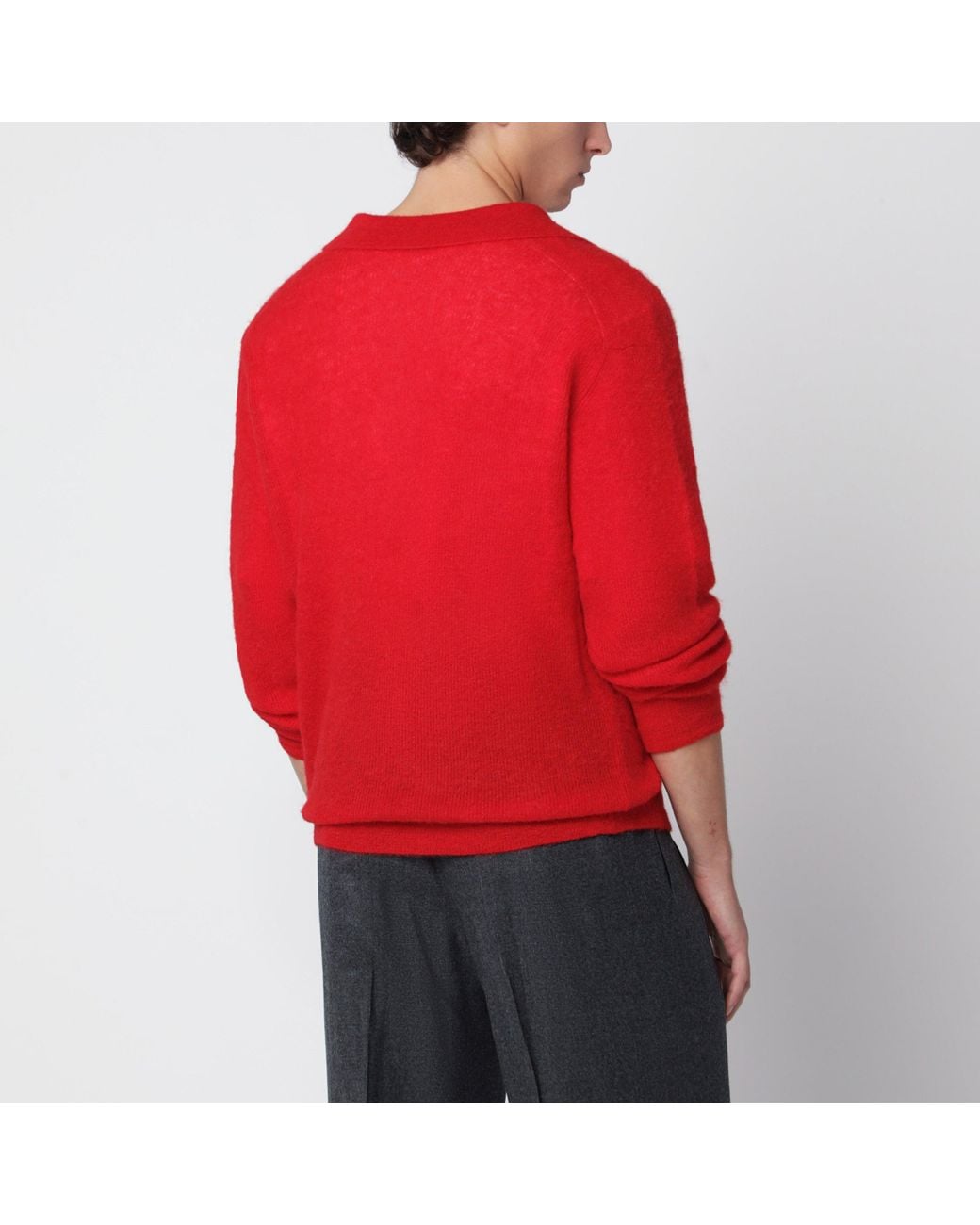 Auralee Red Sweater for men