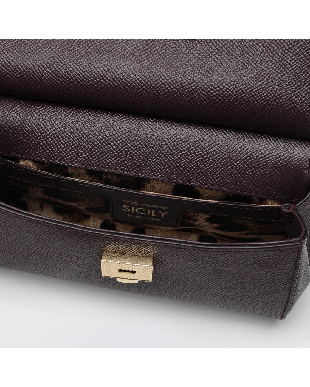 Dolce & Gabbana Black Small Sicily Top-Handle Bag