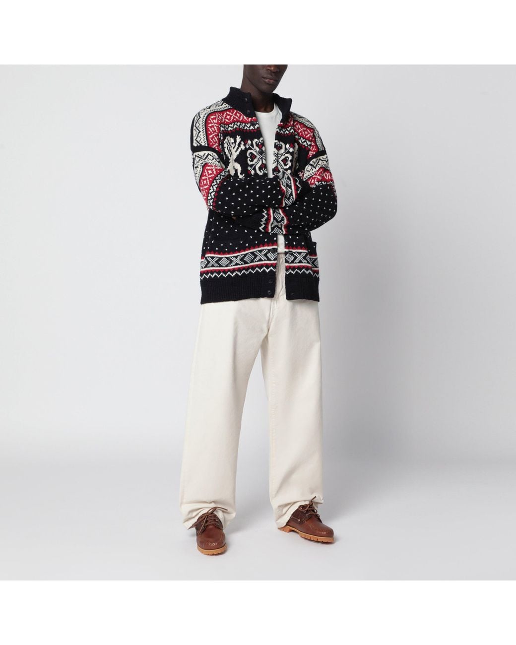 Polo Ralph Lauren Black Cotton And Cashmere Cardigan for men