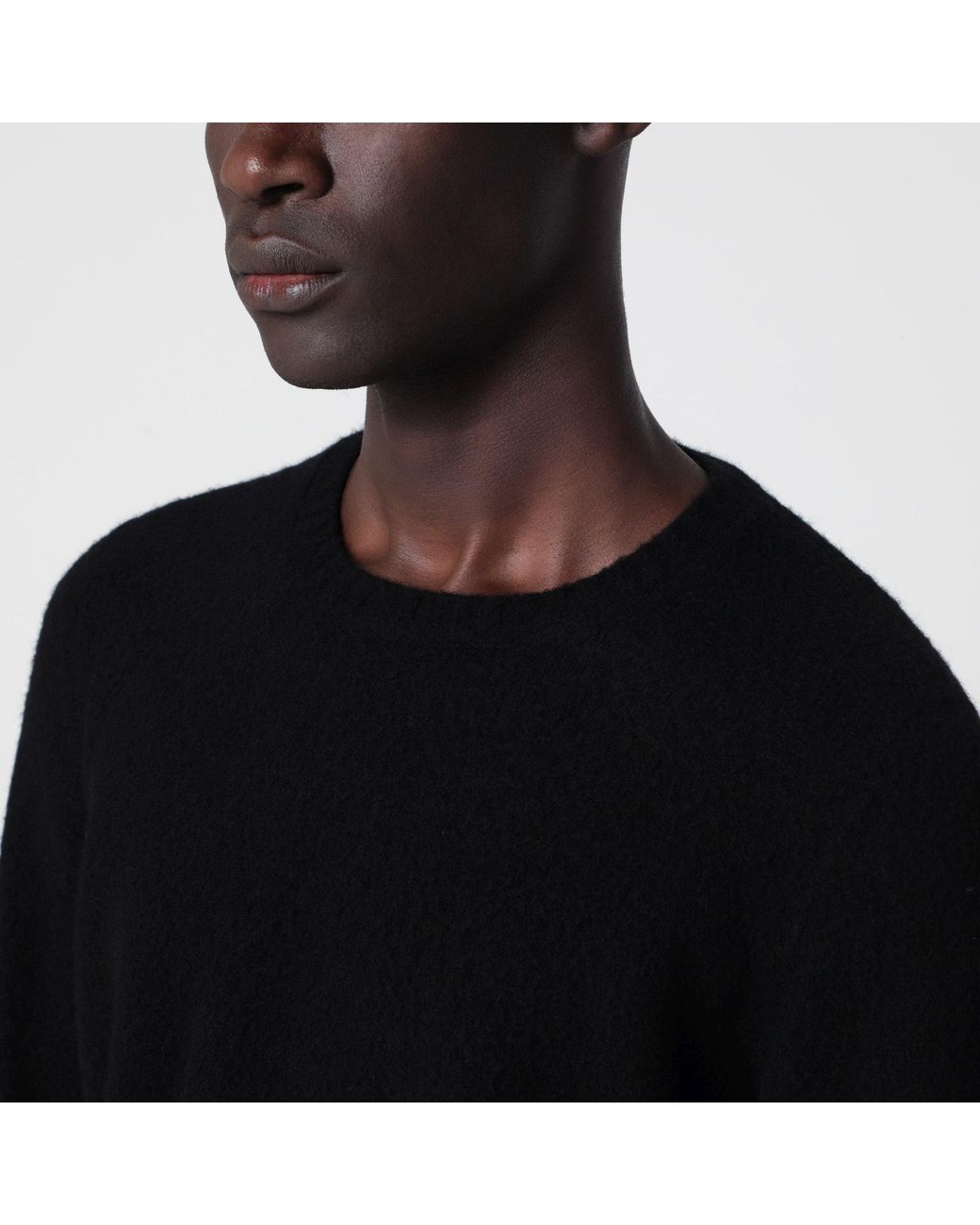 Drumohr Black Crew-Neck Sweater for men