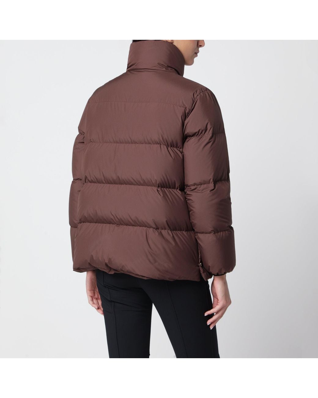 Moncler Brown Vivantesse Short Down Jacket