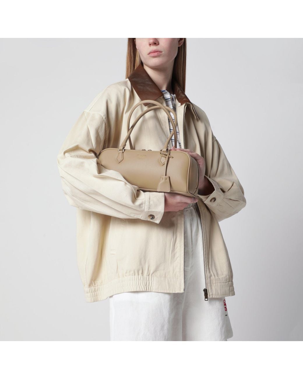 Prada Natural Shoulder Bag