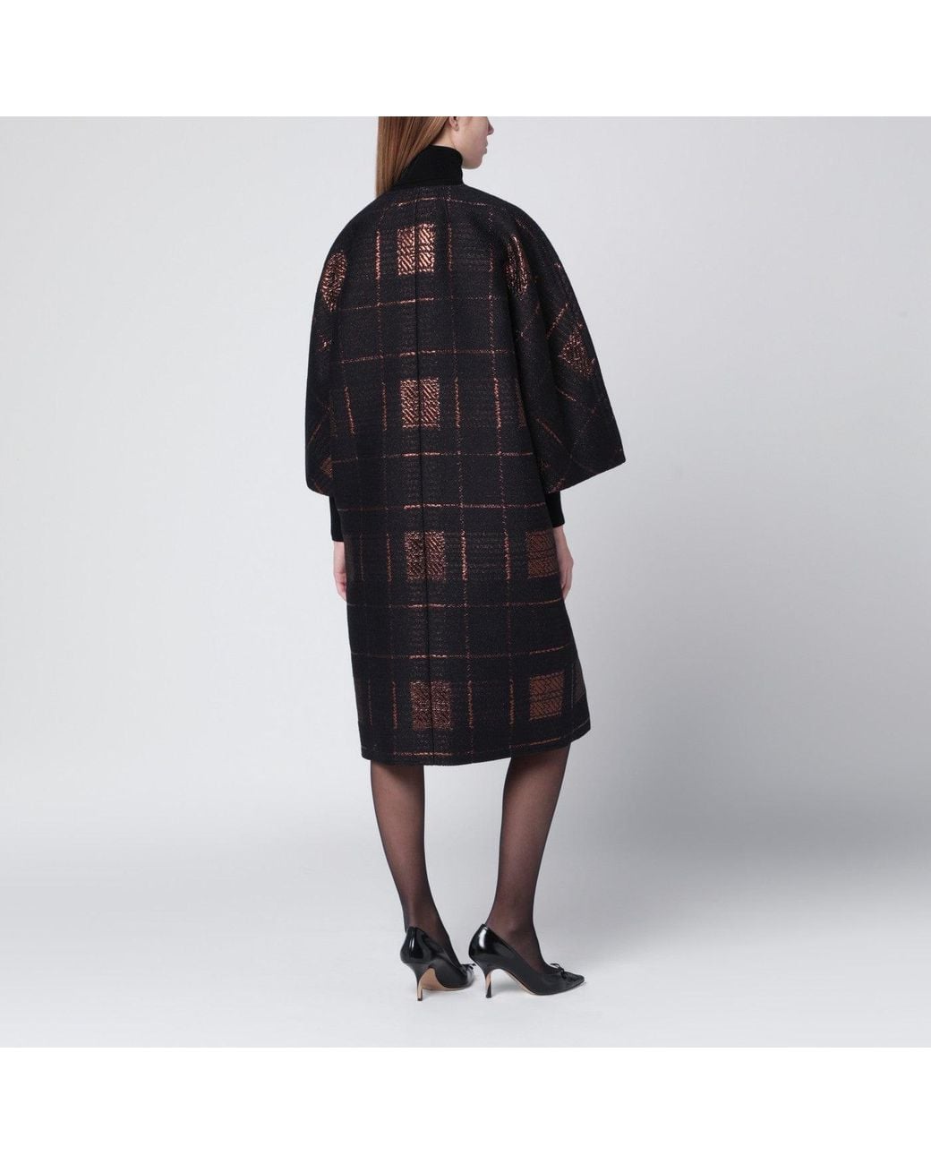 Max Mara Black Cocoon Coat