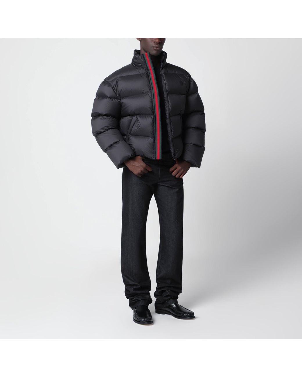 Gucci Black Padded Zip-Up Down Jacket for men