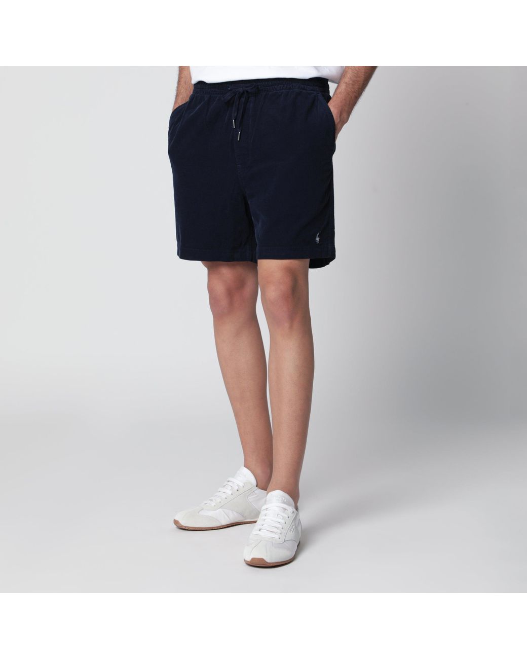Polo Ralph Lauren Blue Ribbed Classic-Fit Shorts for men