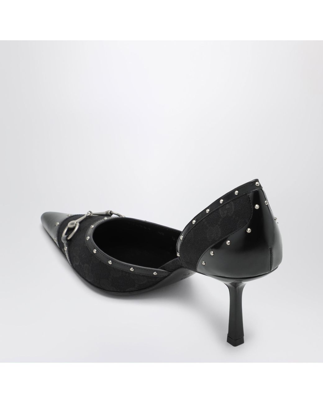 Gucci Black Savoy Gg Fabric Pumps