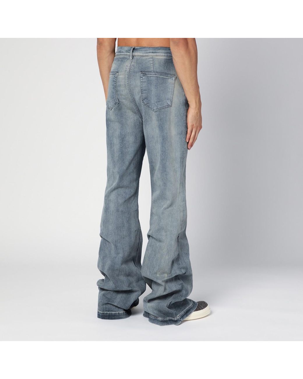 パンツ rick owens bolan bootcut sky blue denim Rick Owens DRKSHDW Bolan Btcut Jn Strtch Dnm Wshd Indigo