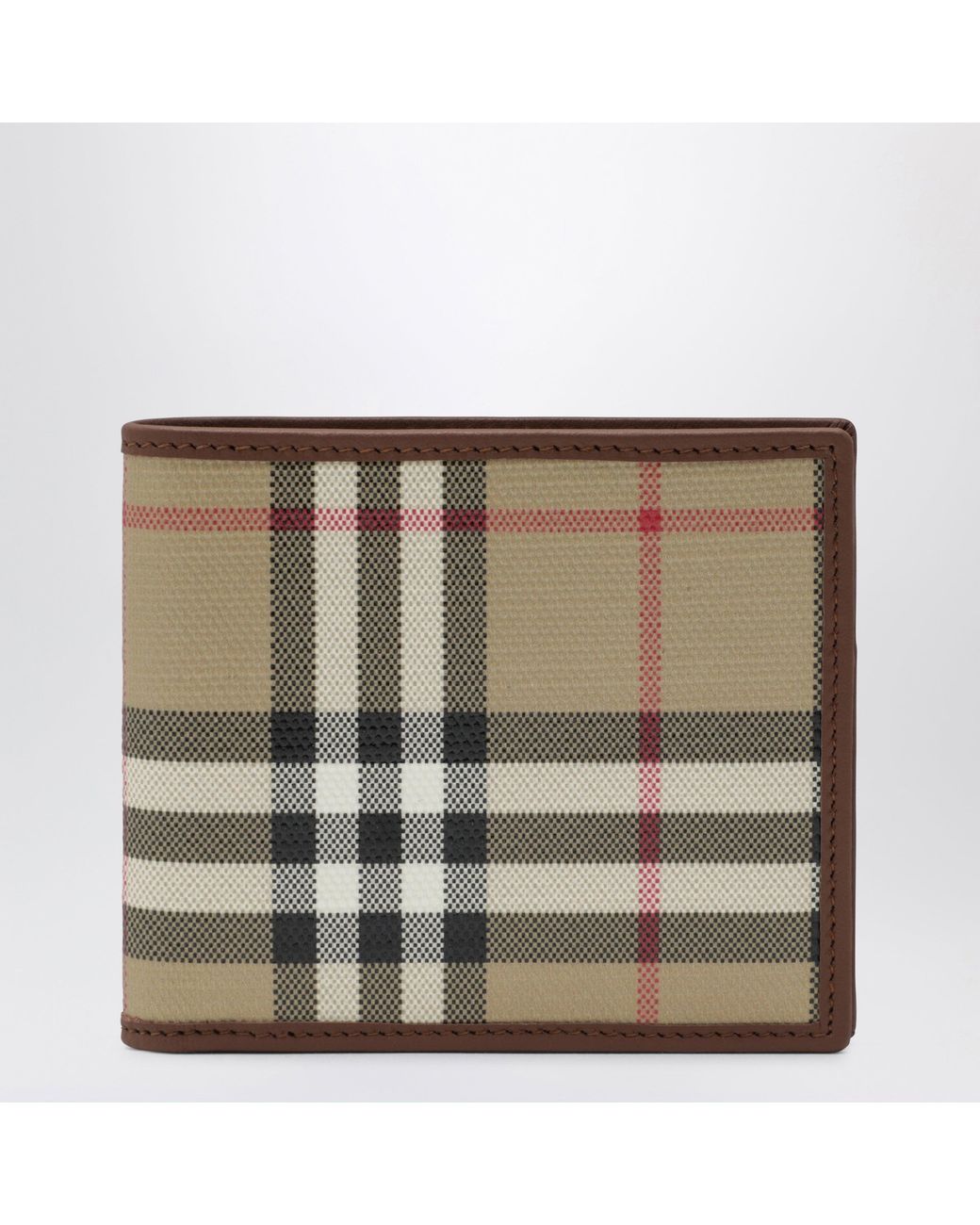 Burberry Brieftasche Mit Check-Muster in Metallic für Herren