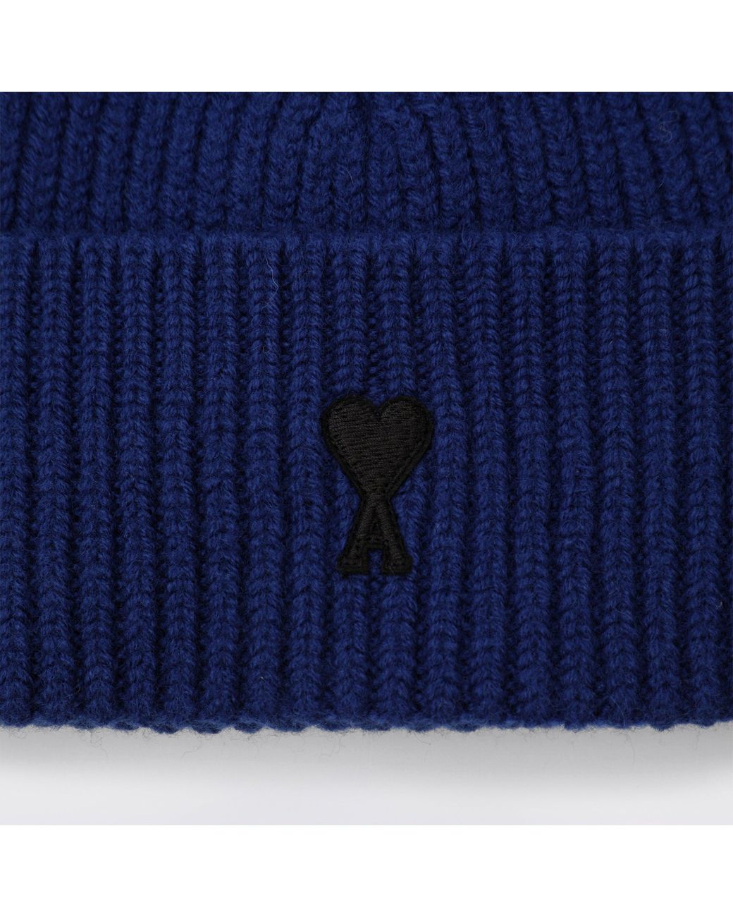 AMI Blue Ami De Coeur Beanie for men