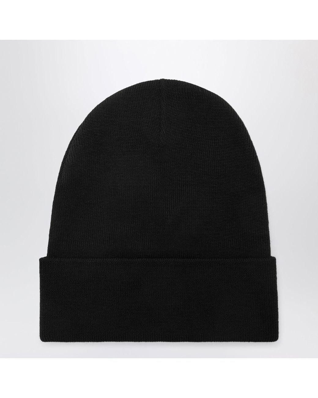 Moncler Black Wool Beanie for men