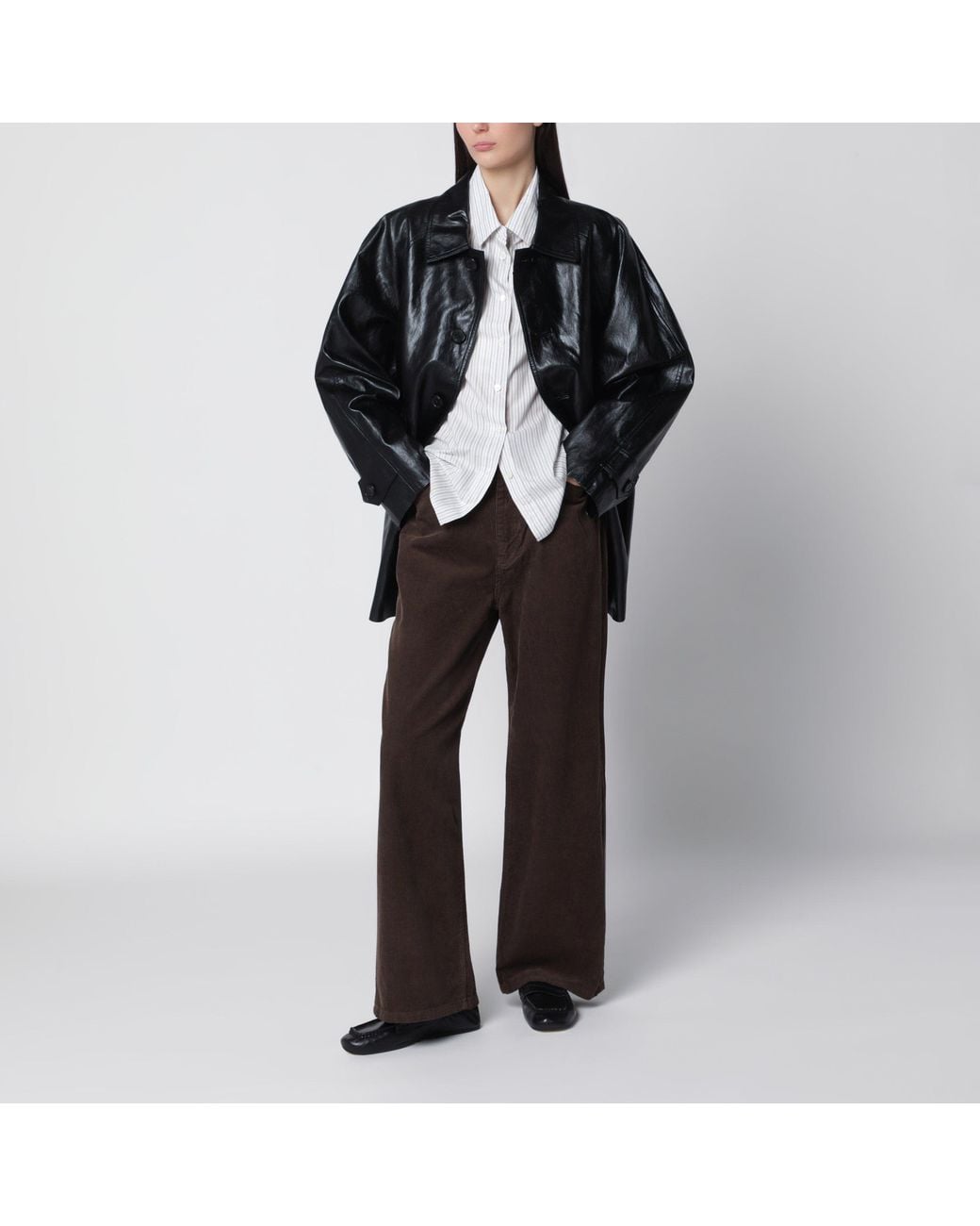 DUNST Black Lily Faux Leather Jacket