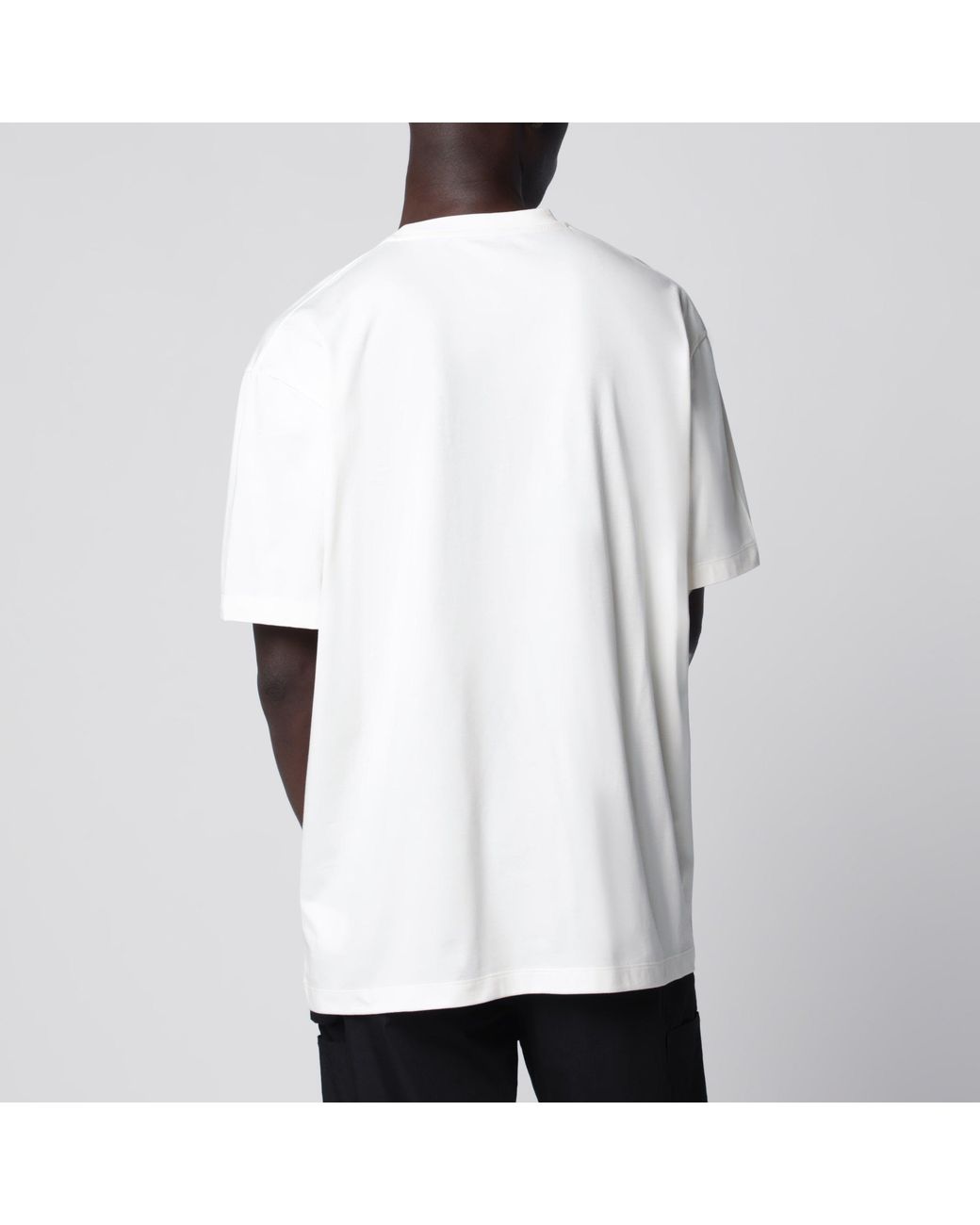 Y-3 White Chalk T-Shirt With Logo for men