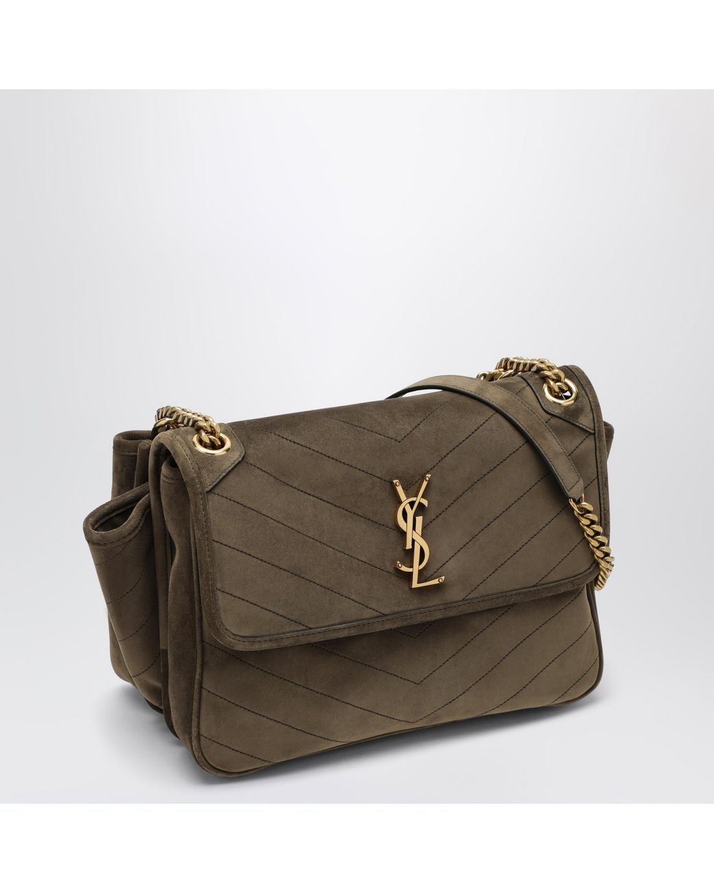 Saint Laurent Green Niki Tripouch Light Musk Bag