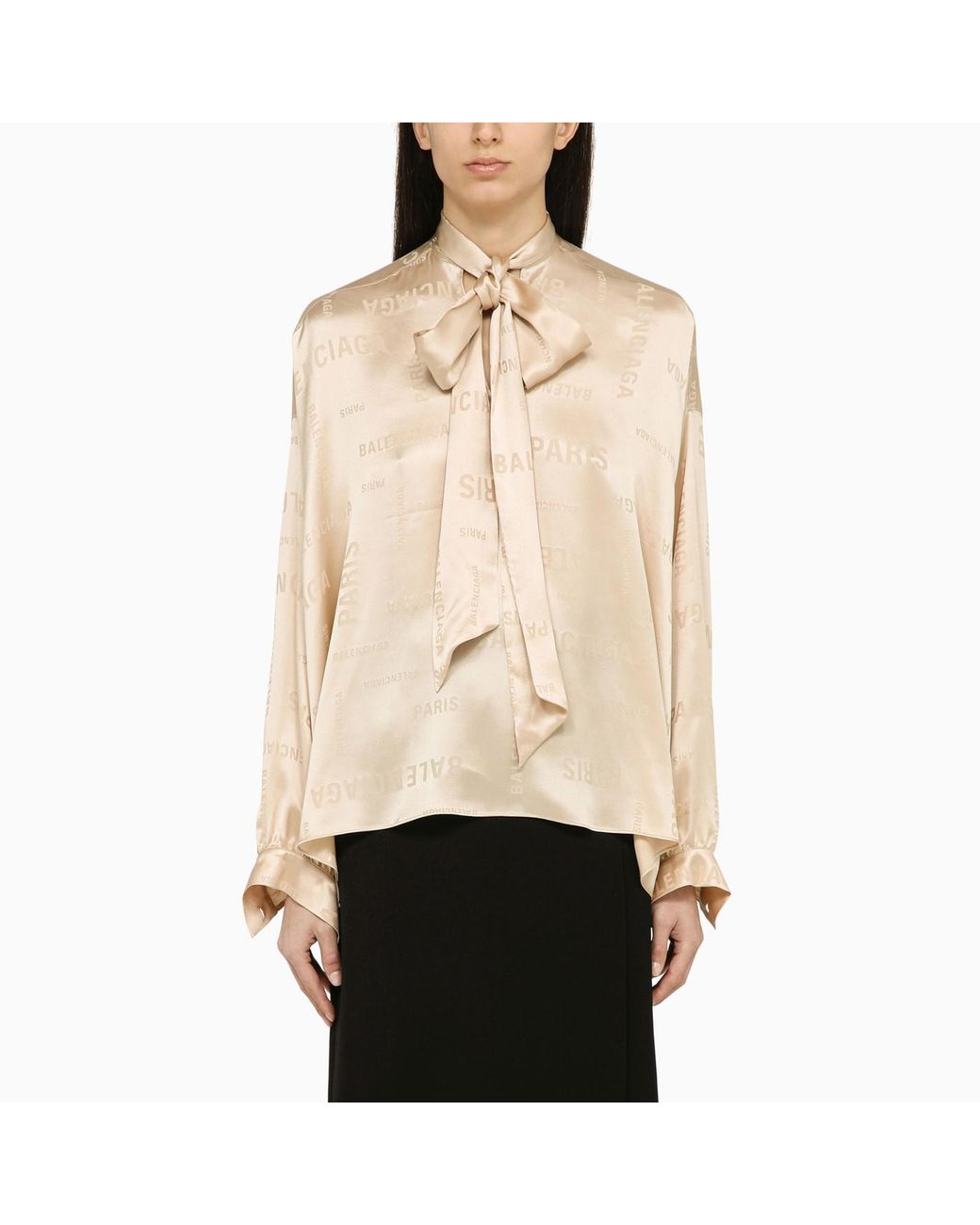 Balenciaga silk hotsell blouse
