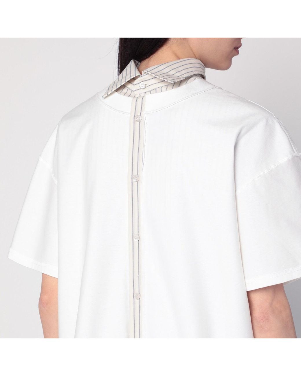 Maison Margiela White Reversed Shirt T-Shirt