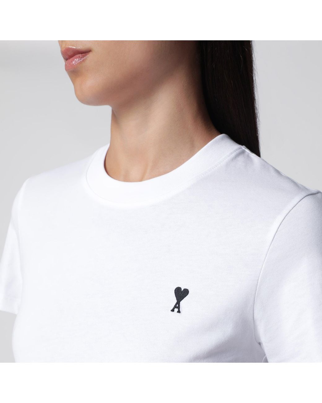 AMI White Ami De Coeur T-Shirt