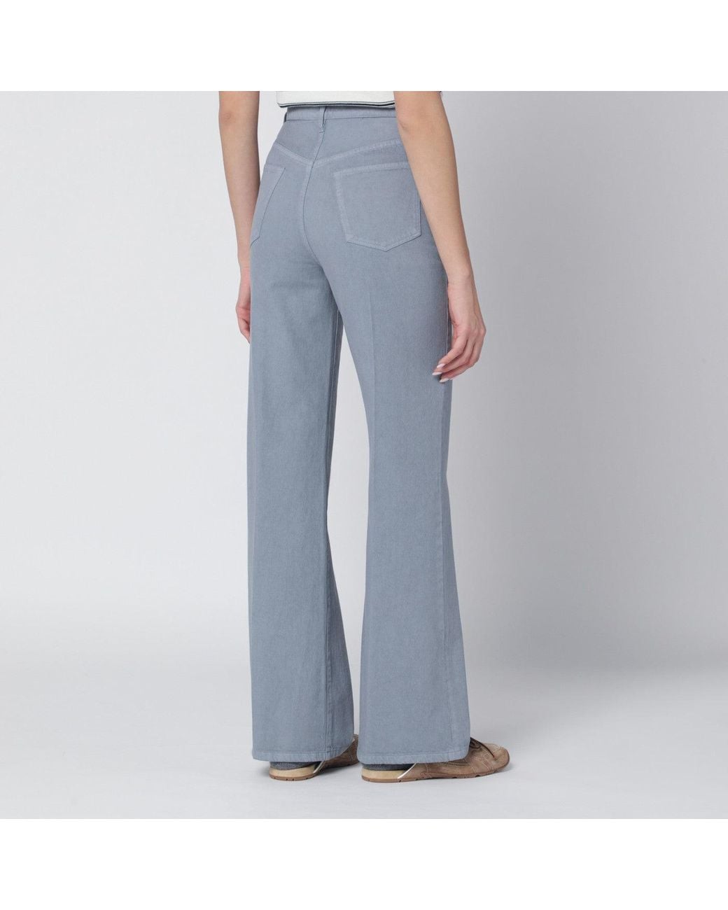 A.P.C. Bluegrey Cotton Trousers