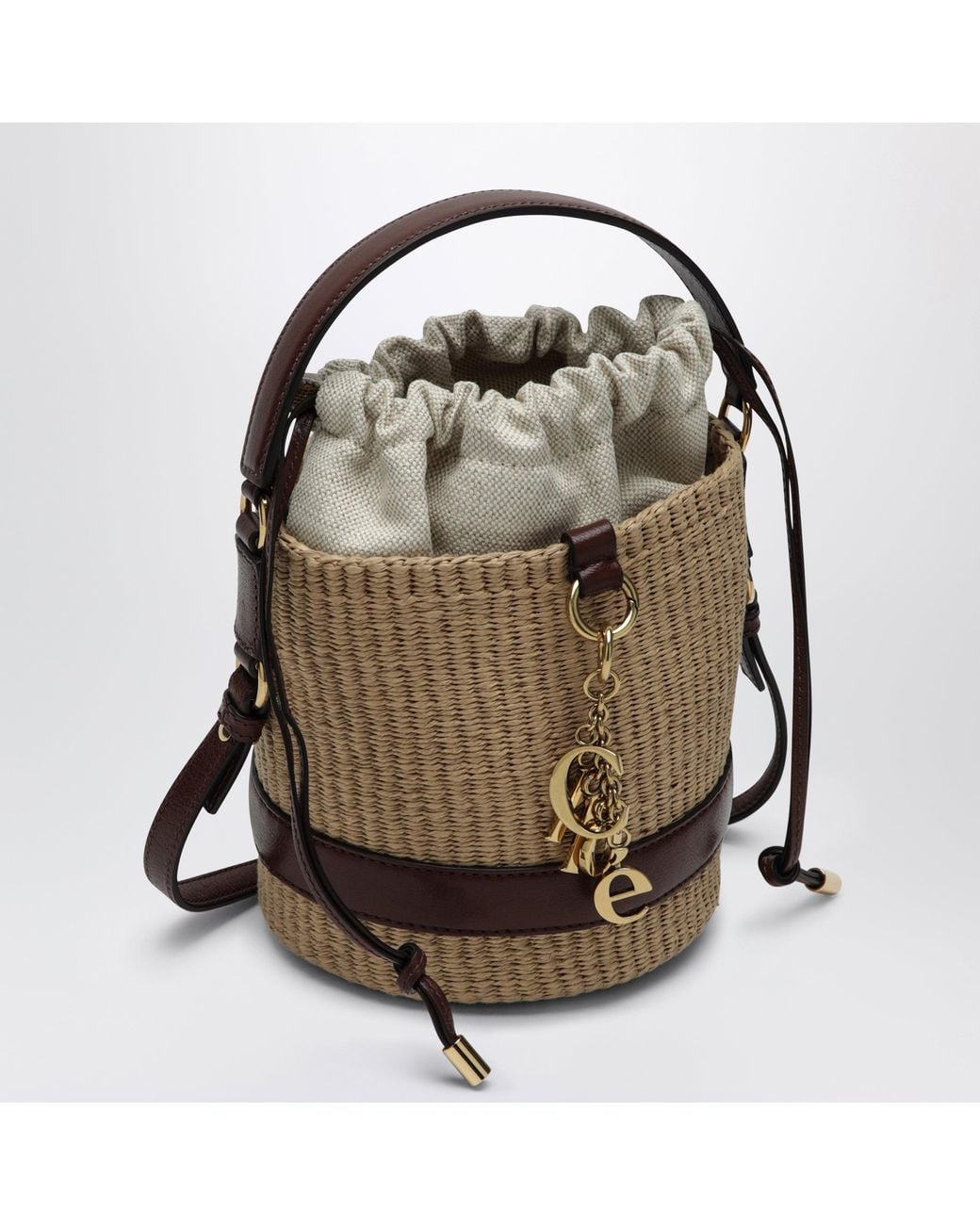 Borsa Cesto Charms di Chloé in Brown