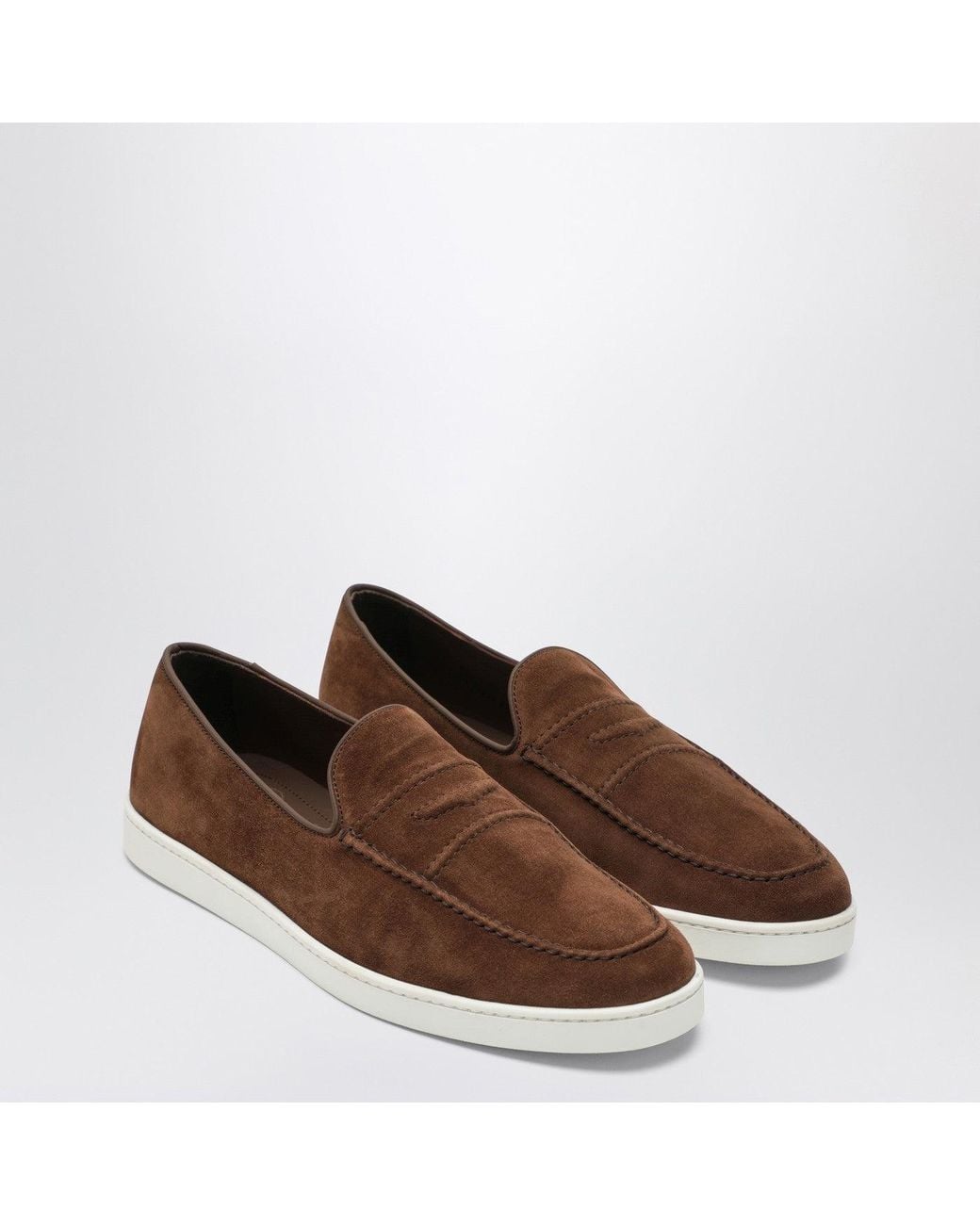 Church's Brown Suede Peebles Loafers for men