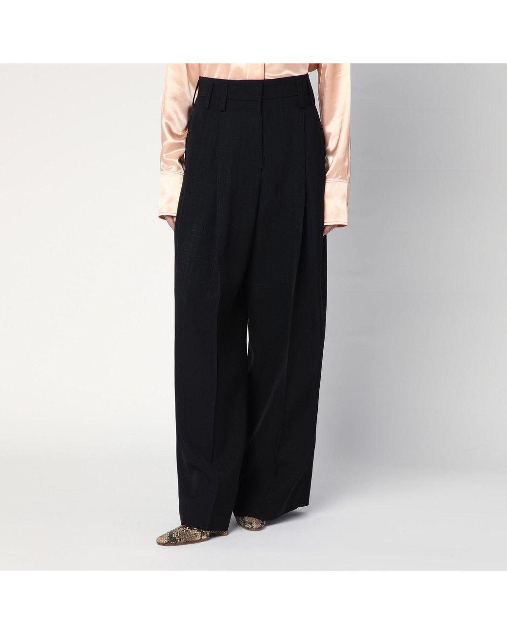 Jil Sander Black Wide Pants