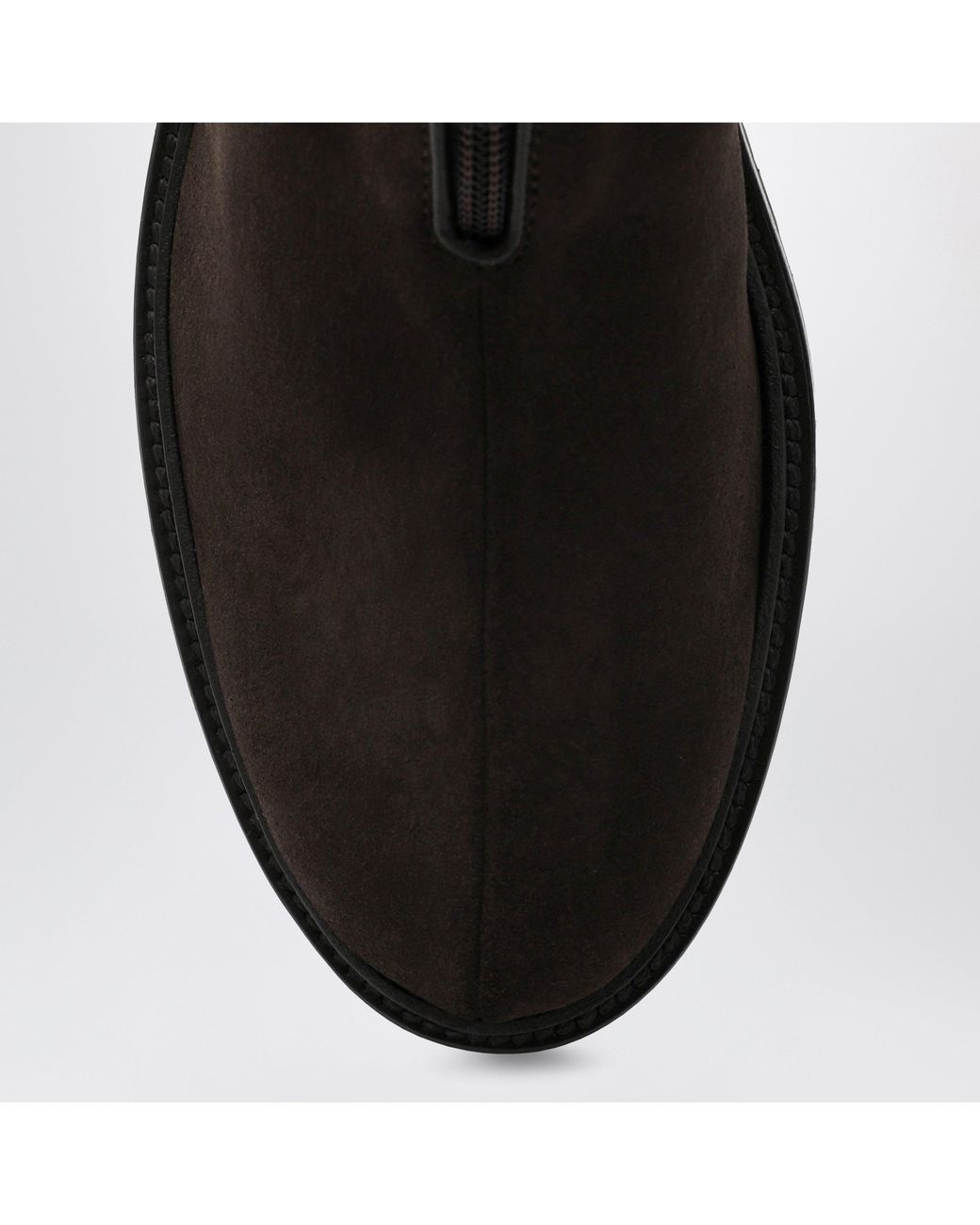 The Row Black Hike Mocha Suede Ankle Boot