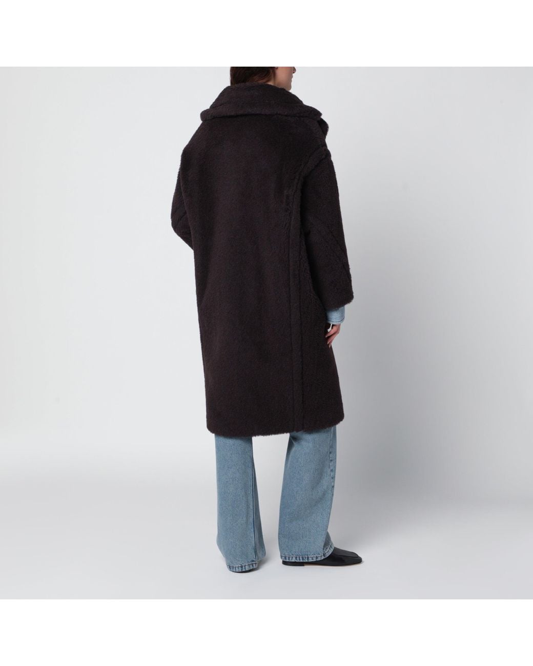 Max Mara Black Teddy Bear Icon Coat