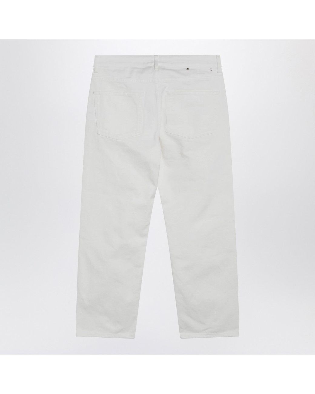 Golden Goose Deluxe Brand White Cotton Trousers for men