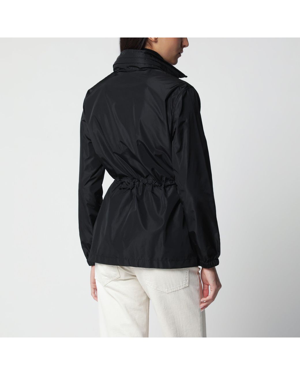 Burberry Black Nylon Zip-Up Jacket