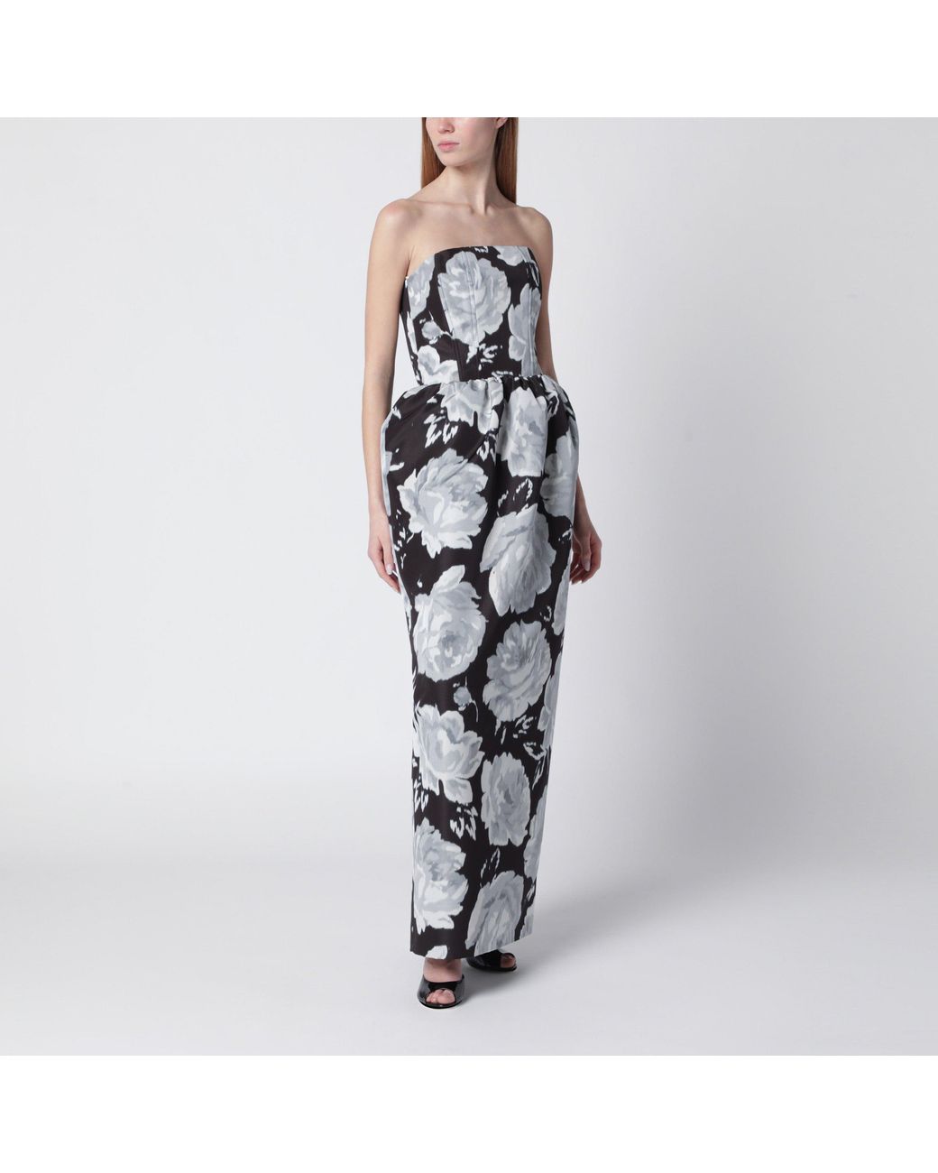 Patou Multicolor Long Bustier Dress