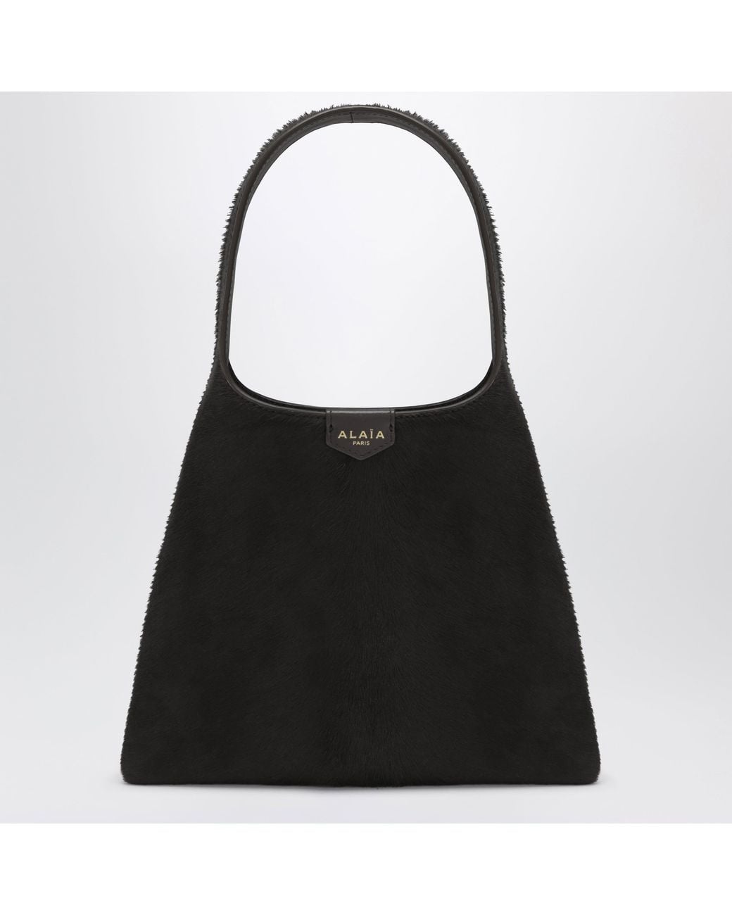 Alaïa Black Chocolate Leather Mini Hobo Bag
