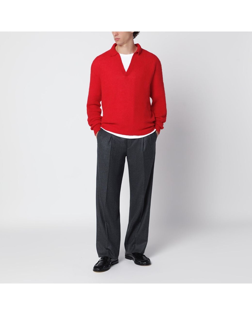 Auralee Red Sweater for men