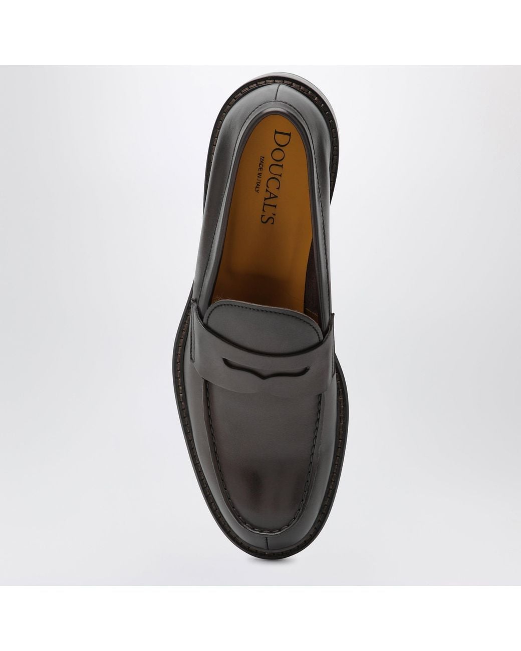Doucal's Black Penny Loafers for men
