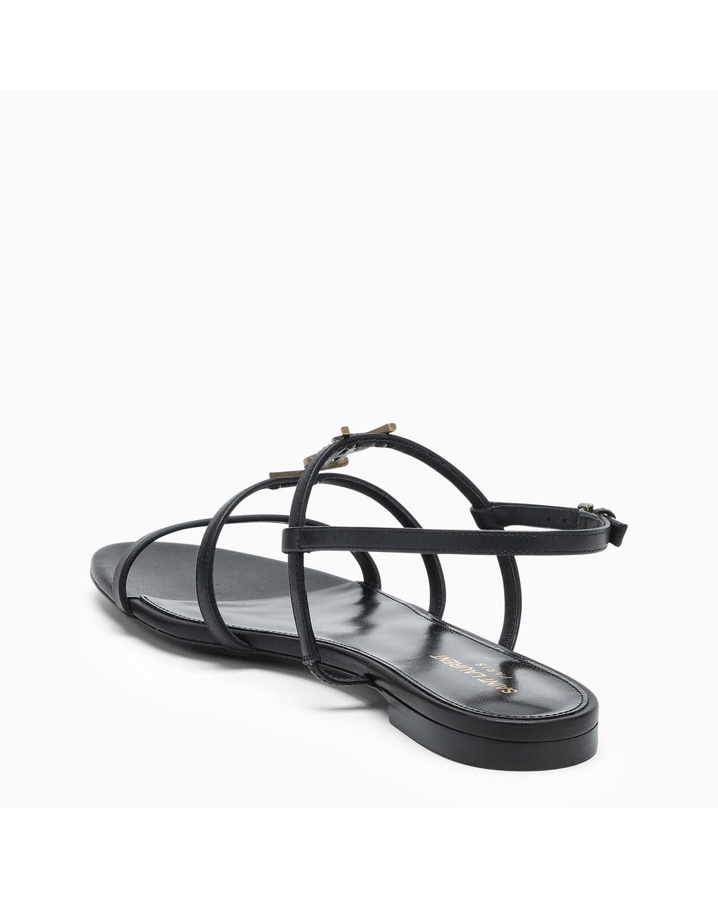 saint laurent cassandra sandals flat