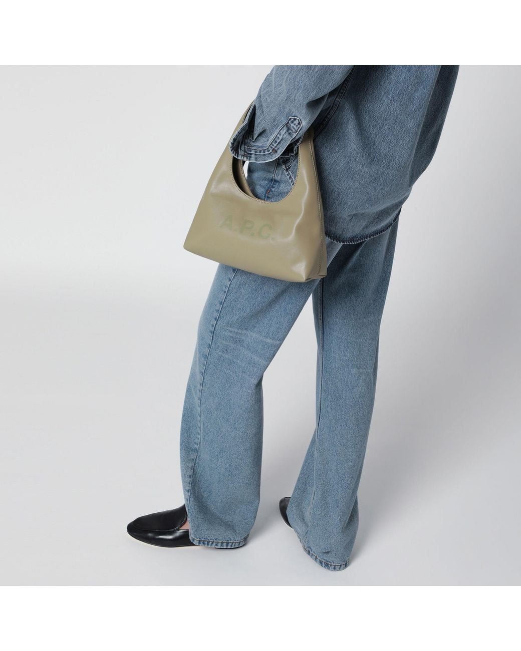 A.P.C. Green A. P.C. Mini Baby Ninon Bag