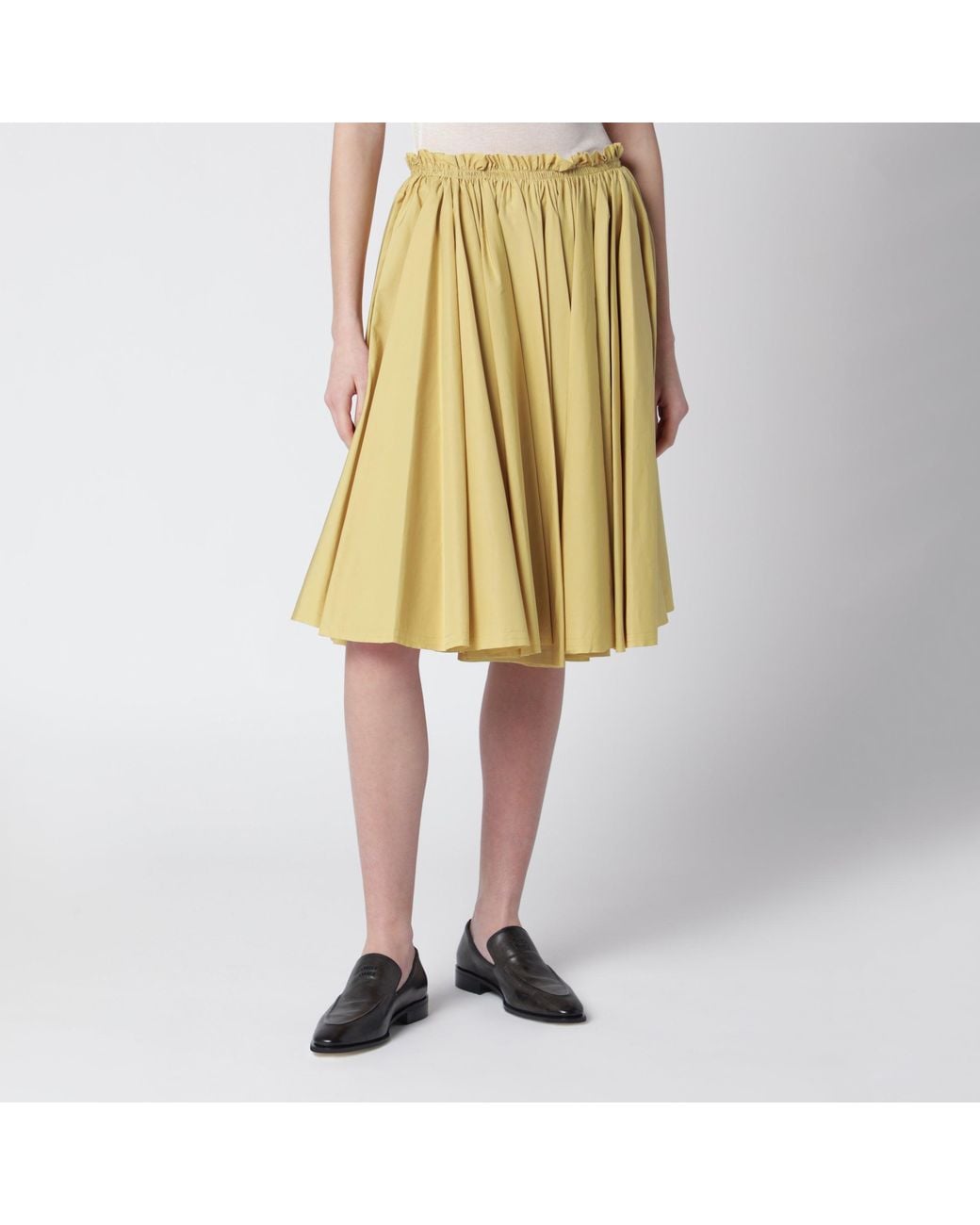 AMI Yellow Pastel Cotton Skirt