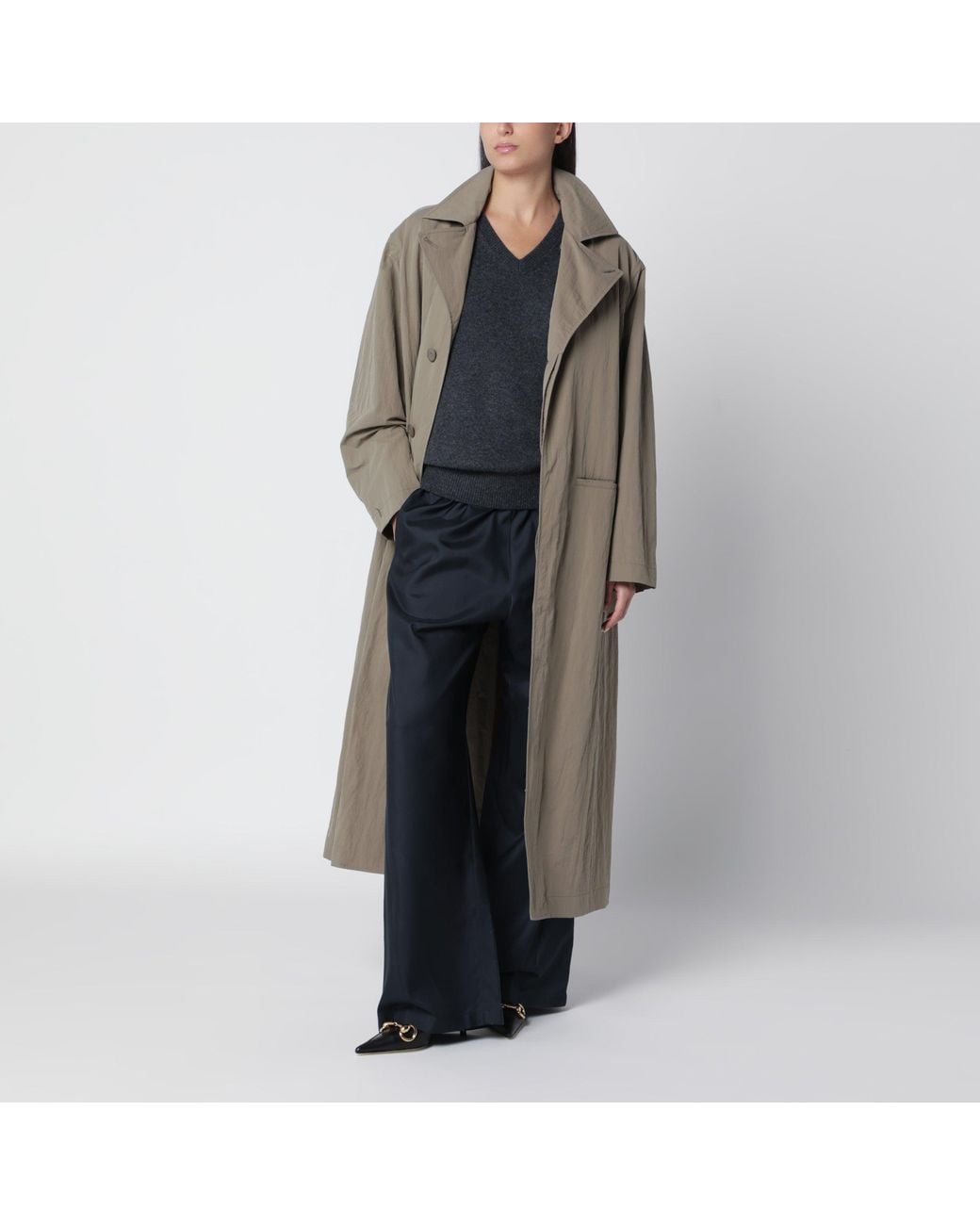 Gucci Black Oversized Trench Coat
