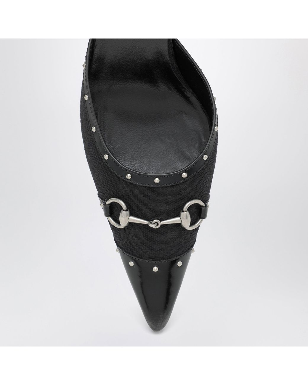 Gucci Black Savoy Gg Fabric Pumps