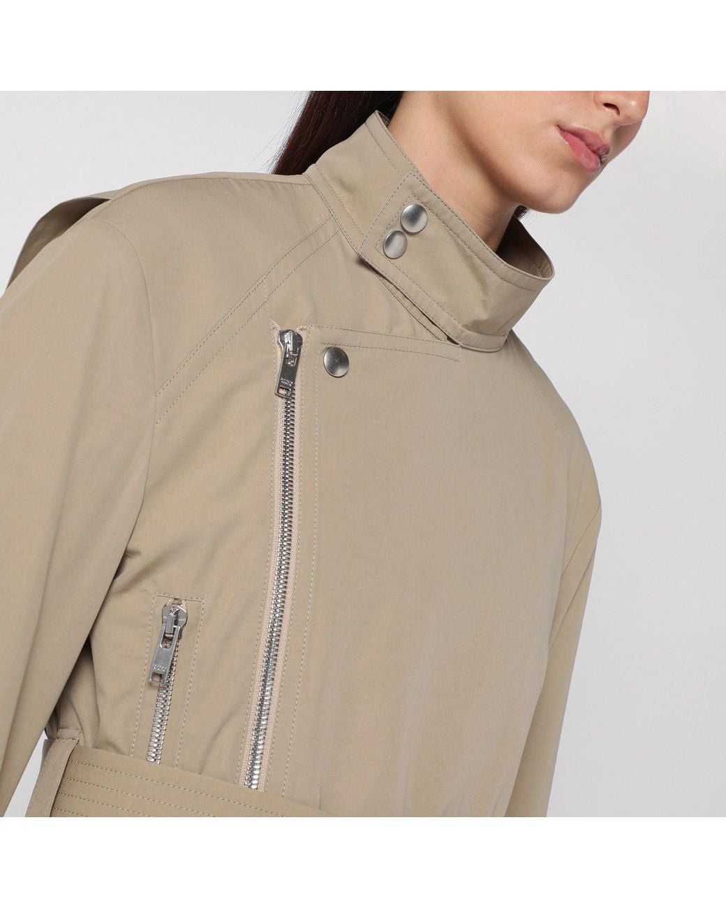 Bottega Veneta Natural Light Jacket With Belt