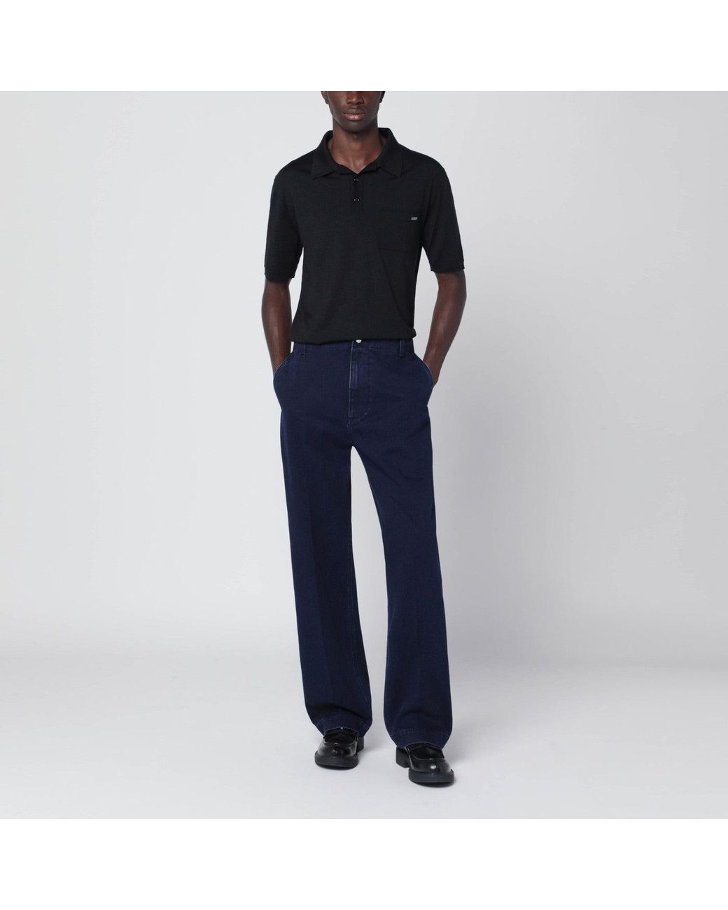 Gucci Blue Dark Washed Denim Trousers for men