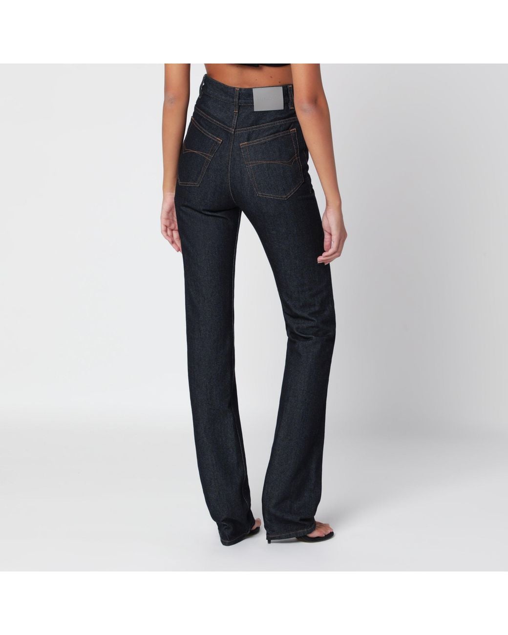 Balenciaga Blue High-Waisted Jeans