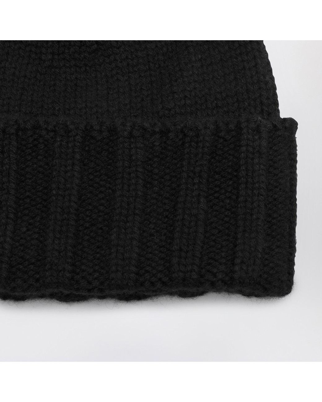 Drumohr Black Cashmere Beret for men