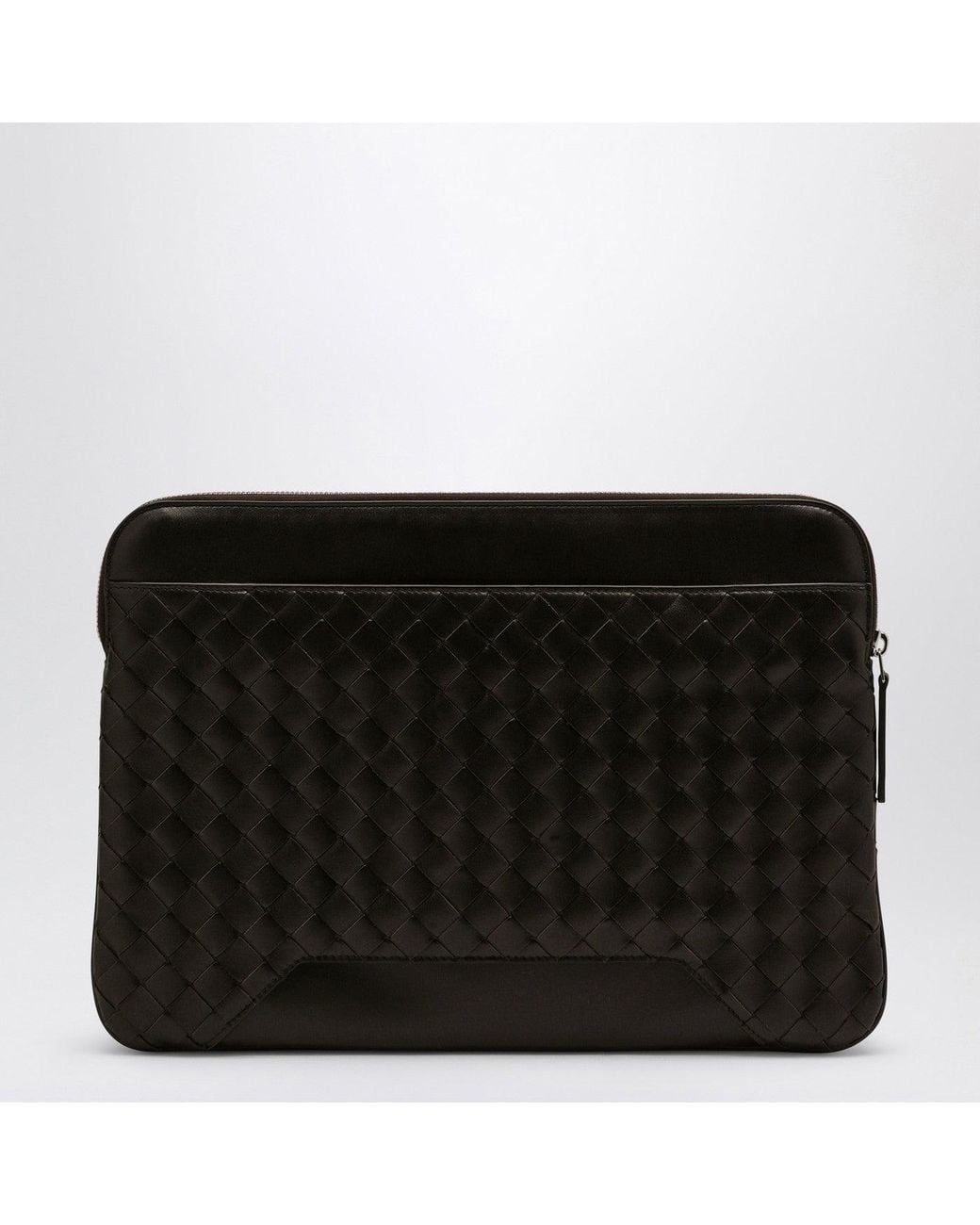 Bottega Veneta Black Getaway Fondente Intrecciato Document Holder for men
