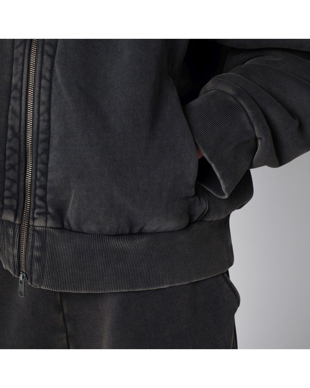 Entire studios Black Eternal Zip Hoodie for men