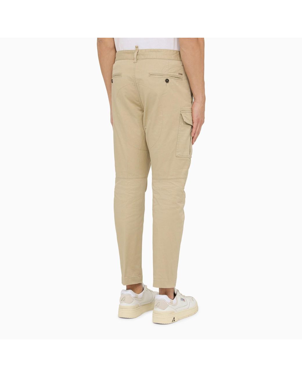 Beige cargo hot sale pants mens