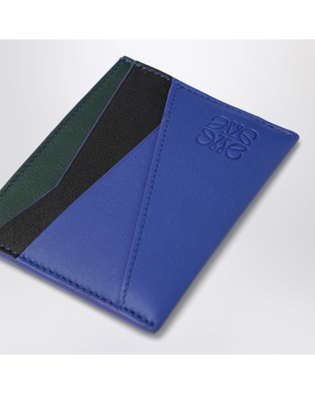 Loewe Blue Puzzle Card Holder for men