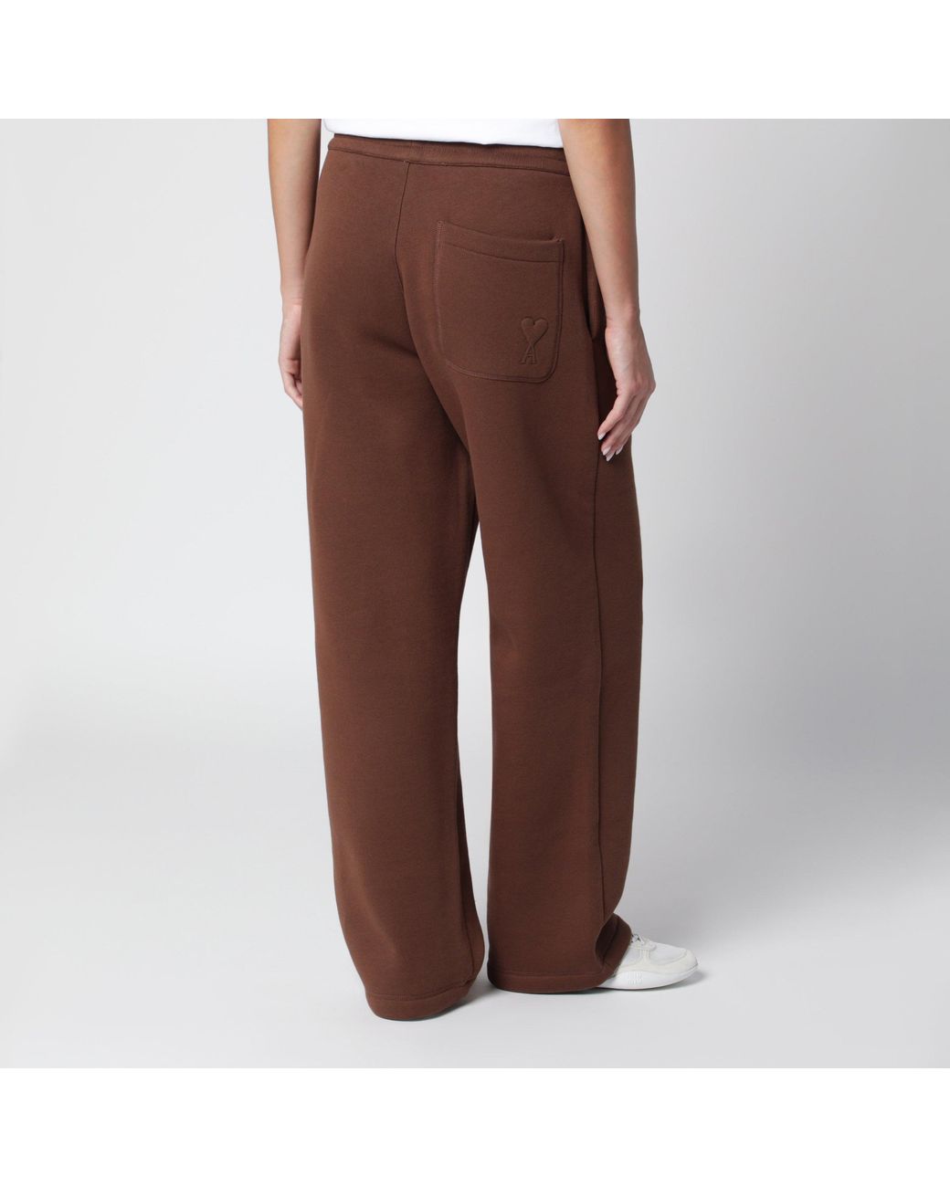 AMI Brown Ami De Coeur Jogging Trousers
