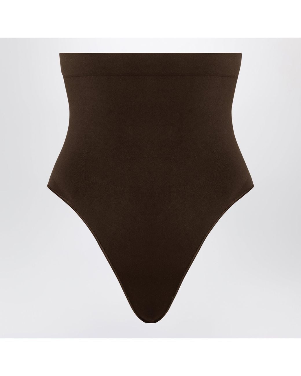 Skims Brown Cocoa Seamless Sculpt High-Waisted Thong