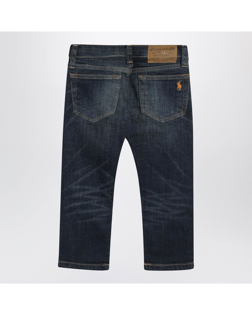 Polo Ralph Lauren Blue Dark Washed-Effect Jeans