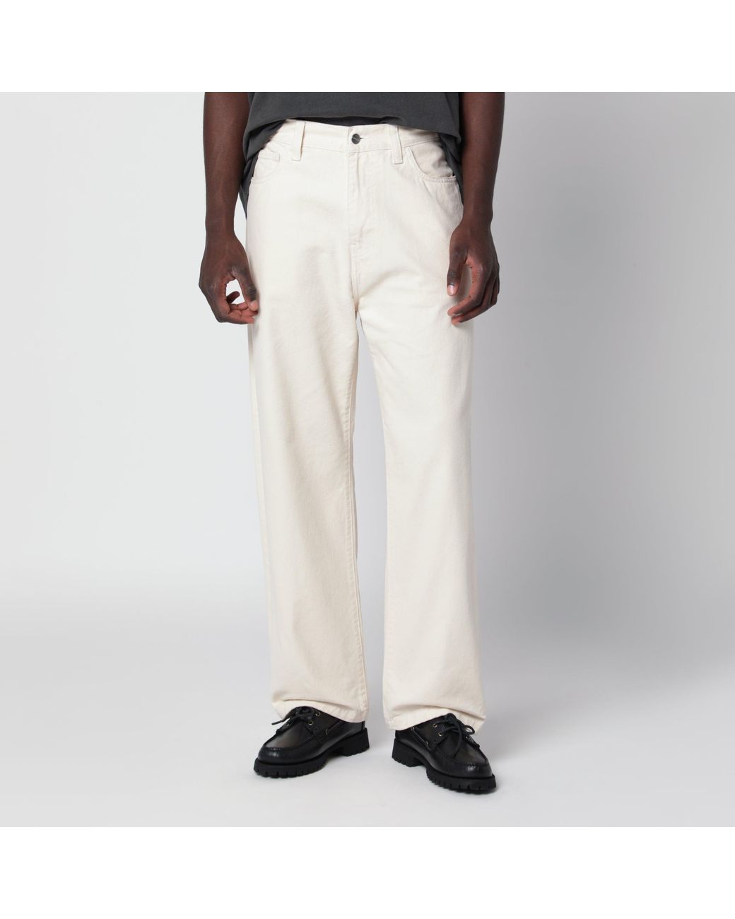 Carhartt White Landon Trousers, Natural for men