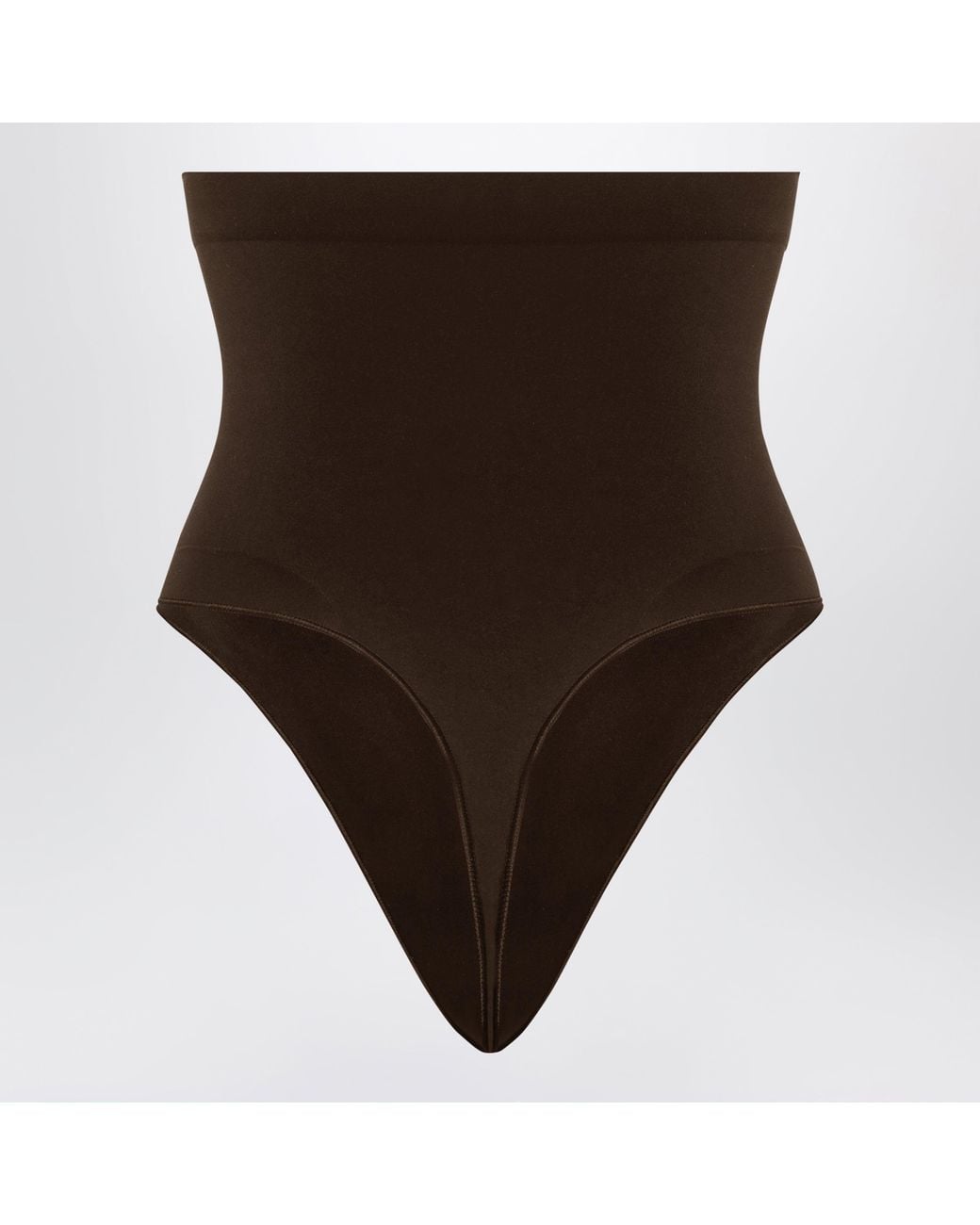 Skims Brown Cocoa Seamless Sculpt High-Waisted Thong